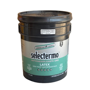 Impermeabilizante Selectermo Látex Gris 19 Litros 5 Años Gris Mate