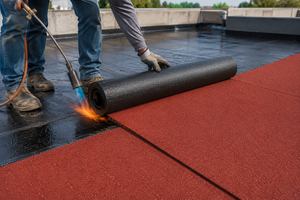 Imper Rollo Prefabricado Sika Superply 3.5 Fv Gravilla Roja